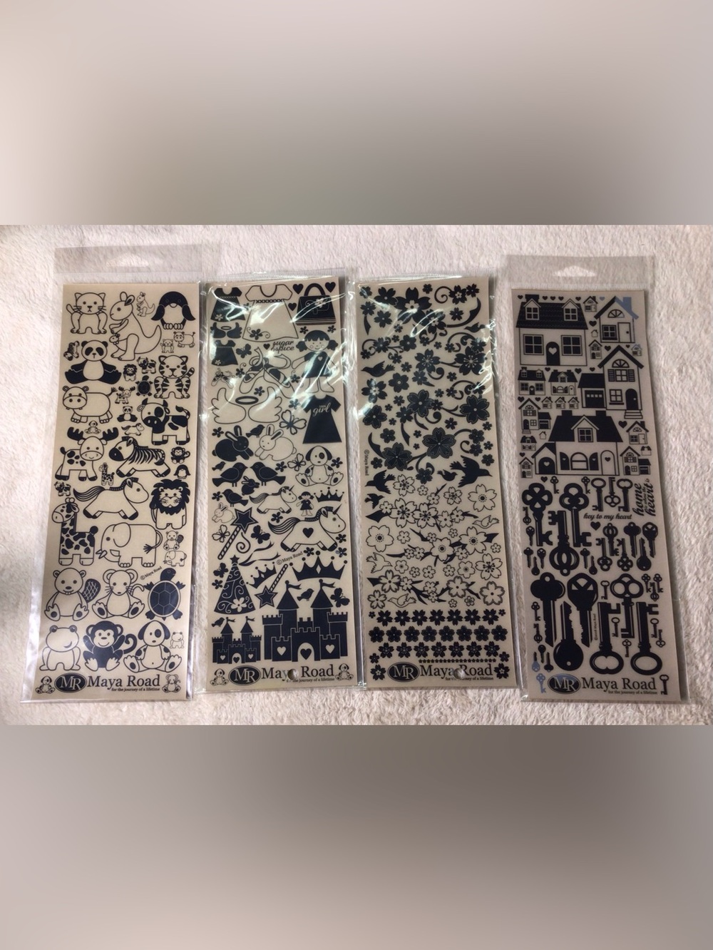 Maya road rub-on transfers